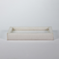 Plateaux simples en marbre sculpté sur mesure pour la maison pour exposer les desserts bijoux colliers stockage dans le salon ou la salle de bain