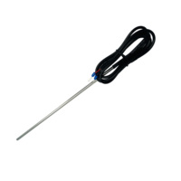 Sonde de température NTC à fixation par clip, longue, en acier inoxydable, thermistance à immersion fixe pour réservoir d'eau et chauffe-eau
