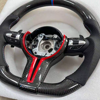 Volant sport en cuir perforé en fibre de carbone à 3 branches pour Série 3 F10 F30 F90 F01 F12 M3 M6 E90 Z4 X1 X6, vente chaude