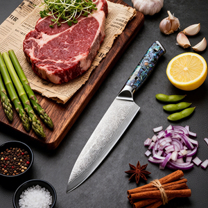 <span class=keywords><strong>Set</strong></span> <span class=keywords><strong>di</strong></span> <span class=keywords><strong>Coltelli</strong></span> <span class=keywords><strong>da</strong></span> Cucina Kitchenbliss, 67 Strati in Acciaio Damasco, Manico in Abalone, Coltello Santoku Professionale Giapponese - Product Image 3