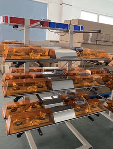 हलोजन रोटेटर चेतावनी Lightbar ऑटो फ्लैश लाइट बार 100w मोहिनी और स्पीकर के साथ - Product Image 2