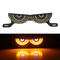 Luz LED para Matrícula de Motocicleta, Diseño Ojo de Diablo, Triangular, Semicircular, Estroboscópica, Decorativa