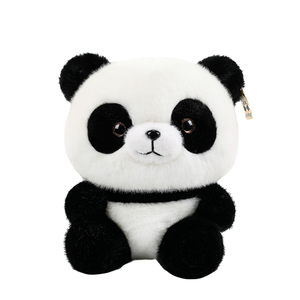 Peluche <span class=keywords><strong>Panda</strong></span> Gigante All'ingrosso, Bambola Animale Realistica Imbottita in Cotone PP, Compagna per Bambini, <span class=keywords><strong>Panda</strong></span> Seduto, Giocattolo di Peluche Dormiente - Product Image 1
