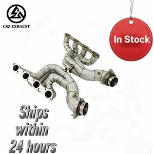 En Stock: Colectores de Escape CSZ de Alto Rendimiento con Protección Térmica para Superdeportivos Ferrari F430 4.3L V8 SS304, Accesorios de <span class=keywords><strong>Tuning</strong></span> para Automóviles - Product Image 1