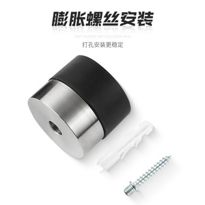 304 Stainless Steel Door Stop Solid Rubber Floor <b>Mount</b> Anti Collision For Glass Door Security Door - Product Image 3