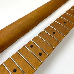 22 Frets Satin TL electric guitar neck Canadian Roasted Maple Guitar Neck with maple fretboard and 42mm bone nut