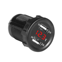 Chargeur de voiture professionnel 4.2A à charge rapide 12-24V, étanche, double port USB, charge rapide, chargeur de téléphone automatique