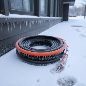 Cinta Calefactora Autorregulable de 30 Pies, 5W por Pie, Protección Contra Congelación para Calefacción de Tuberías, Cable de Control de 120V, Revestimiento de PVC - Product Image 2