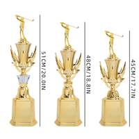 Trofeos Personalizados de Alta Calidad al por Mayor, Copa de Premio en Plástico, Madera o Mármol, Diseño Ensamblable para Campeonatos de Golf