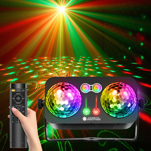 Nouvelle Lumière Laser LED à Double Tête Magic Ball DMX512, Projecteur Mobile Coloré pour Scène, KTV, Piste de Danse, Ambiance Maison, Stroboscope - Product Image 1