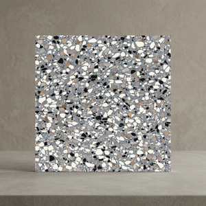 Terazzo กระเบื้องคอนกรีตสีขาวแนวชนบท30x30ซม. ดีไซน์พื้นห้องน้ำพอร์ซเลน - Product Image 6