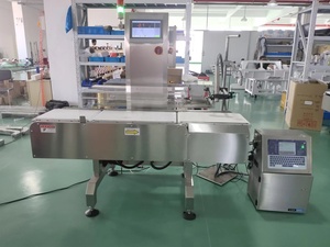 Automatic Belt Conveyor Metal Detector Dynamic Online Weighing Sorting <b>Machine</b> Check Weigher Food Checkweigher with Rejector - Product Image 3
