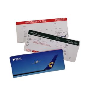 소스 공장 사용자 정의 저렴한 티켓 항공편 오프셋 종이 맞춤형 라벨 코팅지 - Product Image 3