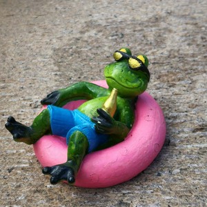 Không Thấm Nước Nhựa Ếch Bức Tượng Nổi Trang Trí Sân Vườn Ao Điêu Khắc Sơn Động Vật Bức Tượng Làm Bằng Tay Phong Cách Châu Âu Nhà - Product Image 2