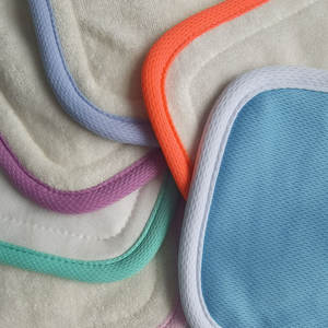 아기를위한 재사용 가능한 빨 4 층 대나무 면직물 기저귀 프리 폴드 인서트 - Product Image 5