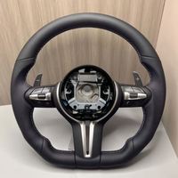 Volant sport en cuir noir pour BMW F10 F20 F22 F30 F31 F32 M2 F87 M3 F80 M4 F82 F85 F90 X5 F15 E70 E90 Accessoires de voiture