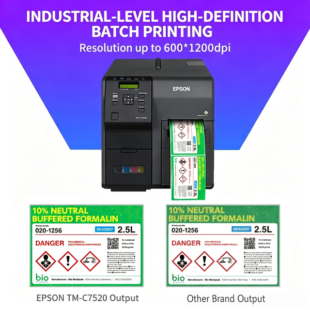 TM-C7520G Industrial On-demand Full-color Label Printer Industrial Full-Color Label Printer for Food Chemical Labels