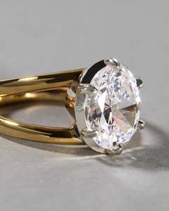 Bague en diamant de laboratoire taille Asscher de haute qualité pour femme en or jaune, or blanc, or rose, bijoux de mariage et de fiançailles - Product Image 4