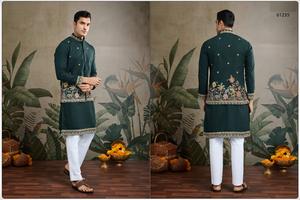 Nouveau style Koti exclusif pour hommes avec Kurta pour les fêtes et les occasions de mariage Ensemble Kurta traditionnel - Product Image 5