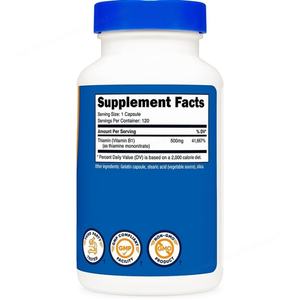 120 Cápsulas de Vitamina B1 (Tiamina) 500mg, Vitaminas B1, B6, B12 y Suplementos - Product Image 3