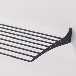 Tendedero de Ropa de Aluminio y Acero Negro con Capacidad para 60 Prendas, para Pared y Balcón - Product Image 4