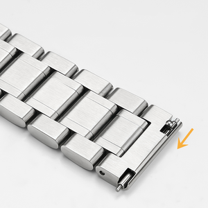 <span class=keywords><strong>Bracelet</strong></span> de montre en <span class=keywords><strong>acier</strong></span> inoxydable adapté à Longines pour <span class=keywords><strong>Seiko</strong></span> <span class=keywords><strong>Bracelet</strong></span> à maillons perlés 5 pièces avec boucle déployante <span class=keywords><strong>Bracelet</strong></span> de montre <span class=keywords><strong>22mm</strong></span> - Product Image 5