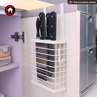 Support de rangement sur la porte de l'armoire pour organisateur de cuisine, bloc de couteaux