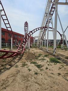 Grande montagne russe à sensations fortes superposées des frères Ali, en acier, pour parc d'attractions, utilisation en centre commercial en plein air - Product Image 3
