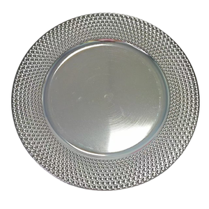 Wholesale Luxury Durable <strong>Metal</strong> Polished Round Charger <strong>Plates</strong> for Weddings Hotels Fujian Home Decor-Customized Stocked Dinnerware - Product Image 4