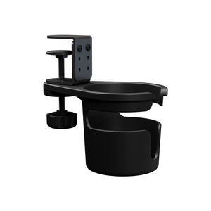 Desktop Cup Holder <b>Rotatable</b> Storage <b>Desk</b> Side Fixed Water Bottle Rack Office Organizer Rectangle Shape Standing Type - Product Image 1
