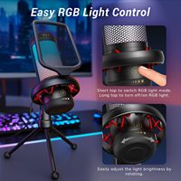 2024 TONOR TC310 Micros Mikrofon Microfone Microfono Condensador Microphone de jeu professionnel RGB