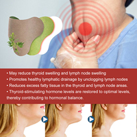 Patchs naturels à base d'herbes pour la thyroïde et les ganglions lymphatiques, pour soulager les gonflements du cou et favoriser le bien-être lymphatique