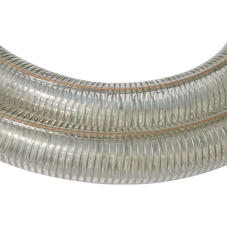 Le dernier tuyau en acier spiralé en PVC à réseau renforcé, transparent, flexible et durable de haute qualité