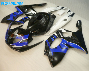 Kit de Carrocería Azul, Blanco y Negro para <span class=keywords><strong>Yamaha</strong></span> YZF600R <span class=keywords><strong>Thundercat</strong></span> 1997-2007, Carenados ABS, Carrocería para Moto Deportiva YZF 600R 97-07 - Product Image 1