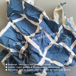 Paños de Limpieza Industriales de Algodón Puro Reciclado de Primera Calidad, 10 kg, Multiusos - Product Image 4