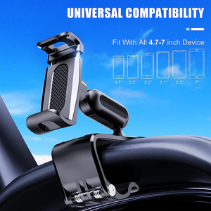 Support de téléphone pour voiture, rotation à 360 degrés, support de fixation pour tableau de bord, adapté aux smartphones de 4 à 7 pouces - Product Image 4
