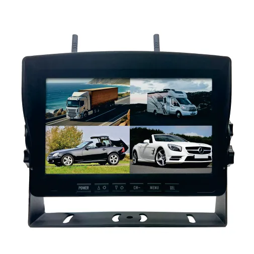 7 zoll drahtloser hd tft lcd auto-rückfahrmonitor unterstützt 8 sprachen dashcam dvr recorder doppelfront rückwärts backup