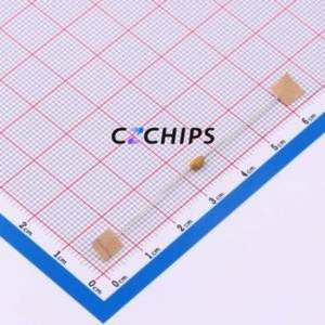 CD1H102K0DPHR1D000 Through-Hole Monolithic <b>Ceramic</b> <b>Capacitor</b> (MLCC) Through hole,D2.5xL4.3mm 1nF 10% 50V X7R - Product Image 2