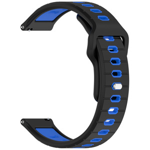 Bracelet de remplacement à rayures horizontales bicolores 22 mm/20 mm pour <span class=keywords><strong>Garmin</strong></span> Active <span class=keywords><strong>6</strong></span> - Product Image 6
