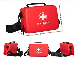 Oripower 2023 OEM Portable First Aid Kit For Travel Survival Kit With Shoulder Straps Waterproof For Easy Carry For Home
