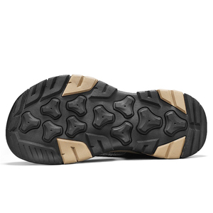 Sandales d'été pour hommes, fermées, décontractées, pour la marche, la plage, le sport, confortables, en caoutchouc, à semelle épaisse, pour le camping - Product Image 6