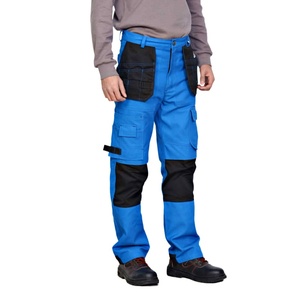 Cotton Acid Fireproof Workwear Pants Reflective Blue Work <strong>Uniform</strong> with Multi-Pockets <strong>Safety</strong> Clothing - Product Image 5