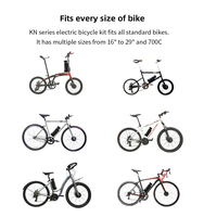 Kit de conversion de vélo électrique 36V 250W avec batterie amovible, transformation de vélo en vélo électrique DIY