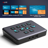 Tarjeta de Captura de Video USB 3.0 1080P, Transmisión en Vivo OBS, Grabación de Juegos, 2* Tarjetas de Captura de Video, Conversor de Full HD a USB, Mezclador de Transmisión