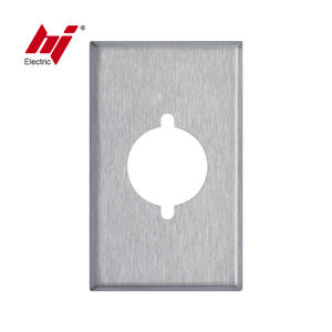 Plaque murale carrée en acier inoxydable à prise unique - Product Image 3