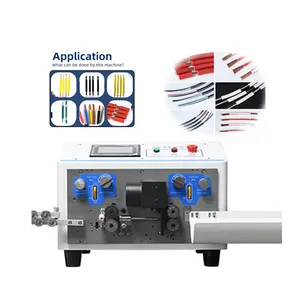 Computer Automatico Wiring Ducto Strips Electric Cut Copper Automatic And Stripper Cable Stripping Wire Cutting Machine