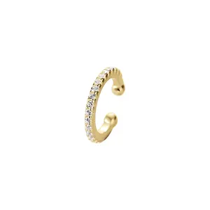 Earrings Hot Selling Earring Jewelry Minimalist 18K Gold Plated 925 Sterling Silver Classic Zircon Hoop Huggie For Women