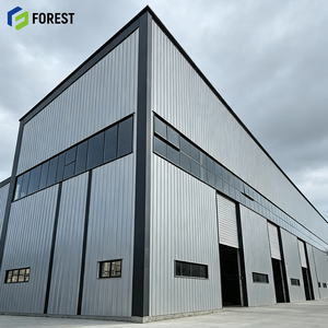 Entrepôt commercial modulaire préfabriqué en acier, à portée libre et à haut débitement, pour la logistique de fret - Product Image 1