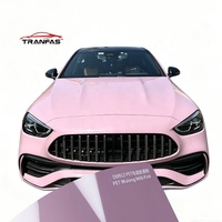 Vinilo Autoadhesivo de Alta Calidad PET Wuong Rosa Leche, Libre de Burbujas con Liberación de Aire para Tesla Model Mercedes-Benz- CLE