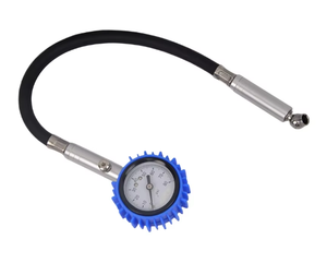 Manómetro de Presión de Neumáticos con Válvula de Latón y Manguera de Goma, Pantalla de Indicador 0-100 PSI, Disponible para Distribución Directa OEM/ODM - Product Image 3